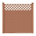 WPC Garden Fencing Trellis Gates Courtyard Aluminium Frame Post Perforated Decorative Board Wood Plastic Composite Fence Panel